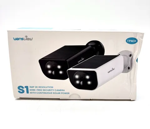 Wansview 3MP 2K Resolution Wire-Free Security Camera w/ Continuous Solar Power