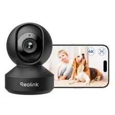 4K Pan Tilt Indoor Camera, 3X Optical Zoom, Dual-Band WiFi 6
