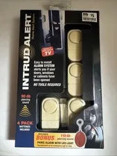 Intruder Alert: Home Alert System 4 Pack Door and Window Alarm System for Home