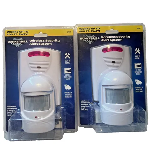 Lot Of 2 Bunker Hill Security Wireless Alert System 400' Range 57937 Brand New