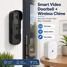 Wireless Smart Video Doorbell Camera