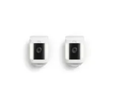 Ring Spotlight Cam Plus Camera Indoor/Outdoor Wireless Pack of 2 Battery New!!!!