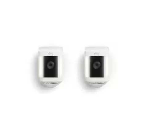 Ring Spotlight Cam Plus Camera Indoor/Outdoor Wireless Pack of 2 Battery New!!!!