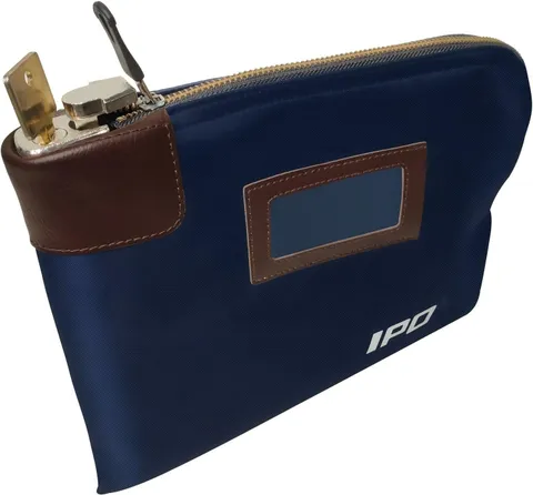 Secure Waterproof Cash Storage Bag with Lock - Ideal for Travel & Business