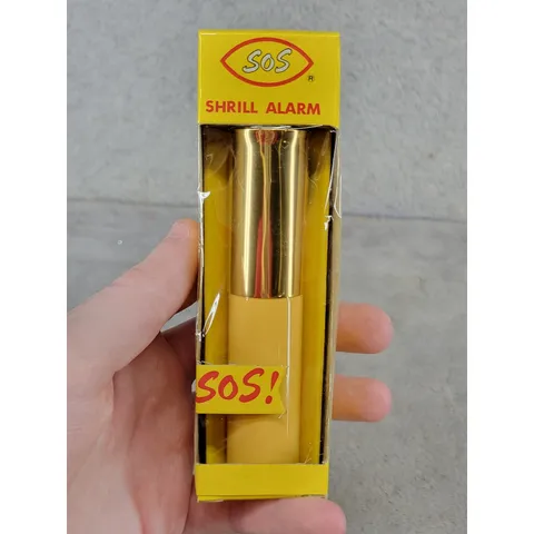 Vintage SOS Shrill Alarm Personal Security Device Made in Japan TO-MG Yellow
