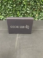 CODE 118 Wallet Slim Minimalist Aluminum RFID Blocking Slate Grey