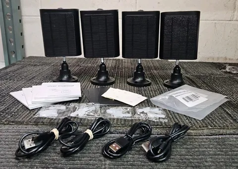(4) ieGeek S1 Wireless WiFi Solar Panel Security Camera - Black