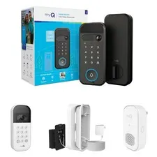 myQ Smart Access Starter Kit: Secure View™ 3-in-1 Smart Lock + Garage Door Video