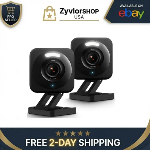 WYZE Cam v4 2.5K AI Security Camera Indoor/Outdoor 2 Pack
