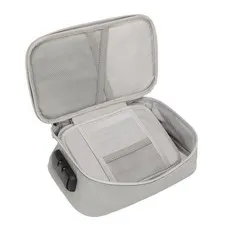 Fireproof Bag With Combination Lock Multi Layers Portable File Organizer