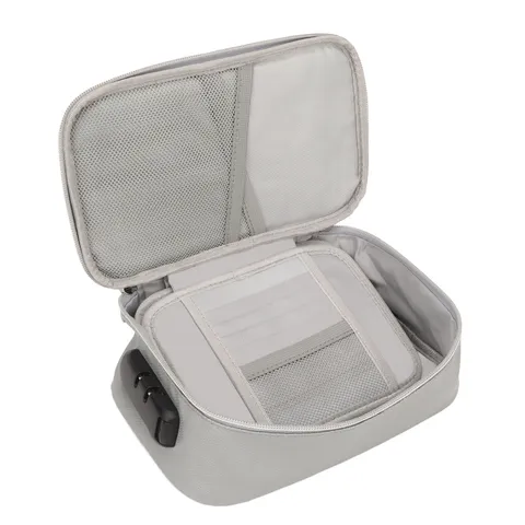 Fireproof Bag With Combination Lock Multi Layers Portable File Organizer