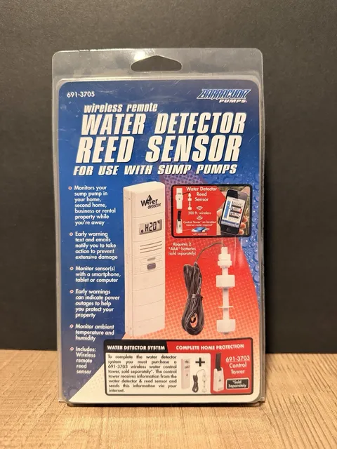 Barracuda Pumps Wireless Remote Water Detector Reed Sensor For Sump Pumps- New!