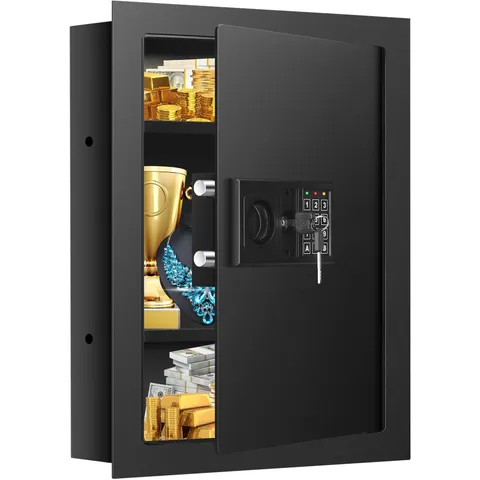 25.6" Tall Fireproof Wall Safes Between the Studs 16" Centers, Heavy Duty Com...