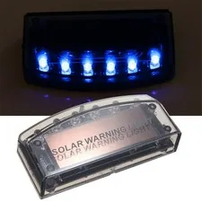6 LED Solar Charger Energy Security Burglar Alarm Anti-theft Flash Sensor Light