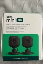 Blink Mini 2K+ Plug-In Indoor/Outdoor Security Camera, 2-Pack