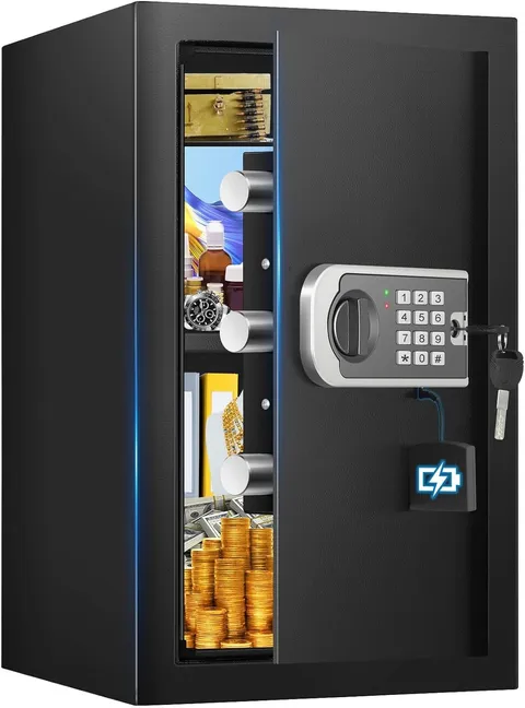 Safe Box 3.5 Cuft Home Safes W/ Fireproof Waterproof Bag Security