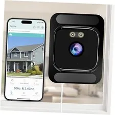 Window Camera for Home Security: 2.4GHz&5GHz WiFi 4K Indoor Camera with Color