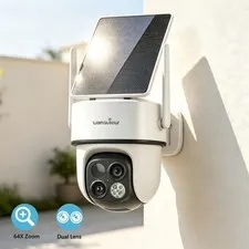 Wansview 2K Dual Lens Wireless Solar Security Camera Outdoor Home Wifi 360° PTZ