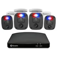 Swann DVR 8-4680 8 Channel 2TB 4x 1080MQB Audio Cam CCTV Enforcer Kit 846804MQB