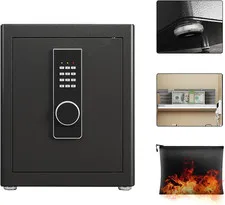 Safe Box,2.0 Cu Ft Home Safety with Fireproof Waterproof Bag,Digital Electronic