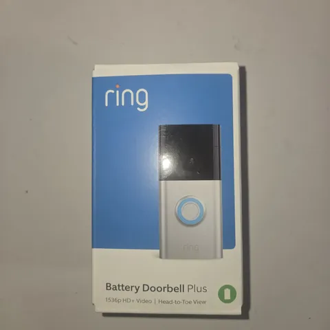 Ring Battery Doorbell Plus 1536p HD+ Video/ Head-to-Toe View (Brand-New In Box)