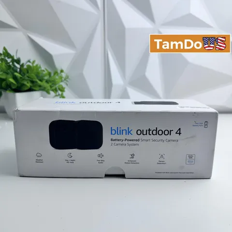 Blink Outdoor 4 Smart Security Camera 2-Camera System, Battery Powered, Alexa