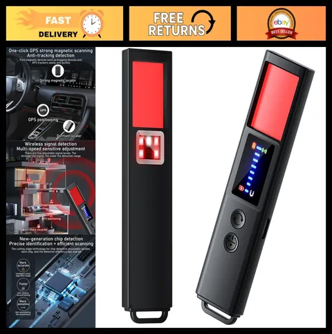 AI Upgraded Hidden Camera Detector - 8 Sensitivity Levels, 9 Modes, 25H Battery,