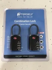 T Tersely 4-Digit Combination Padlock - TSA Approved Luggage Lock NEW
