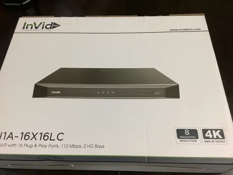 InVid Tech VN1A-16X16LC 16 Channel NVR 8MP 4K HDMI Output ONVIF Support