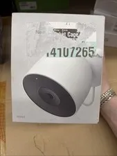 Google Nest Cam Outdoor Wired Security Camera 2nd Gen 2K HDR IP65 AI (Snow)