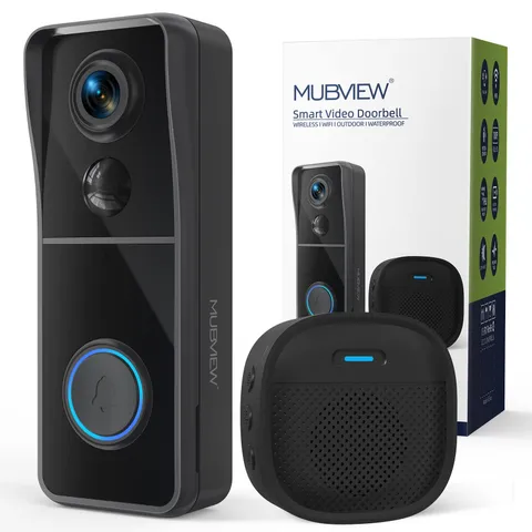Doorbell Camera Wireless with Chime, Video Doorbell - No Subscription, Voice ...
