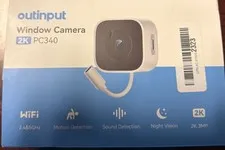 3MP 2K No Drill Window Camera for Home Security, 2.4G&5GHz Surveillance Camer...