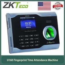 ZKTeco U160 Time Clock Biometric Fingerprint Clock Employee Attendance Machine