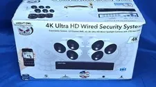 Night Owl 4K Ultra HD Wired Security System 12 Channel DVR 6 Cameras 2TB DVR