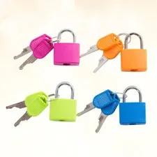 4 Pcs Mini Metal Padlocks Luggage Suitcase Pearlescent Metal