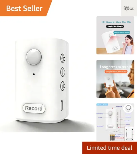 120-degree PIR Sensor recordable Motion Sensor Speaker, Talking Products Voic...