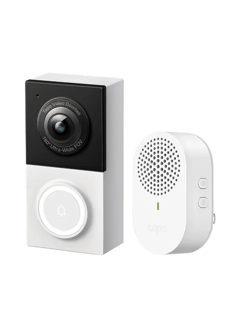 Tapo D130 2K Wired Smart Video Doorbell Full-Color Night Vision 180° Ultra-wide