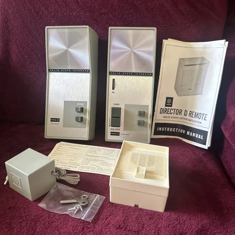 Vintage Fanon Solid State Intercom Deluxe, Two-station System New W Damaged Box