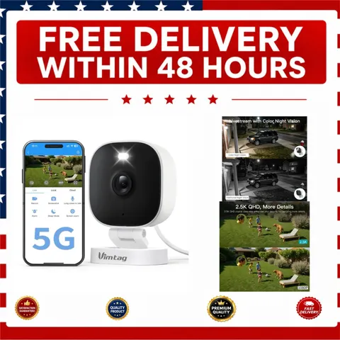 VIMTAG 8310 Outdoor Indoor Security Camera 2.5K Color Night Vision