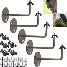 Mount 5-Pack, Outdoor Adjustable Bracket with 1/4"-20 Thread. with IP CCTV Tr...