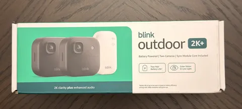 Blink Outdoor 2K+ Wireless Security Camera 2-Camera System Sync Module Core