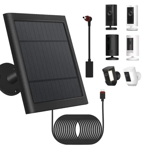 1 Pack - Solar Panel for Ring Security Camera Spotlight Cam Plus/Pro(Battery) St