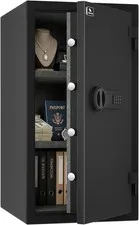 TIGERKING Fireproof Safe for Home Office, 3.47 Cu Ft Heavy Steel Security Safe w