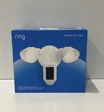 Ring Floodlight Cam Wired Plus Surveillance Camera - White