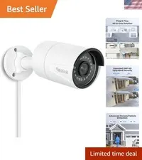 5MP PoE Security Camera with Time-Lapse & Night Vision – Perfect for Any Space