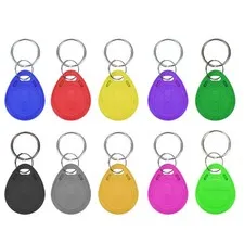 100pcs RFID Tag 125KHz Proximity ID Keyfob Access Control Smart Token Ring Chip