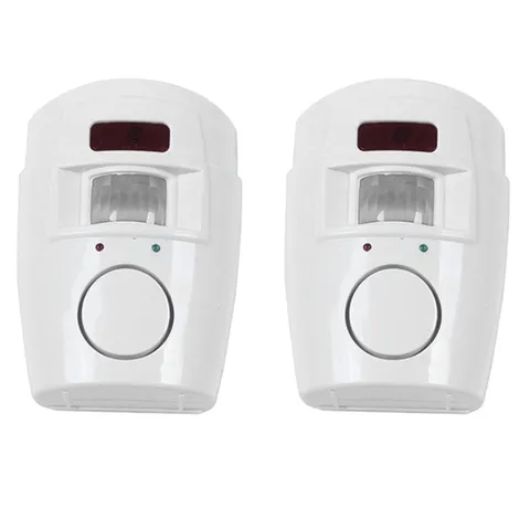 2X Home Security Alarm System  Detector +4X Remote Controllers Pir Infrared5606