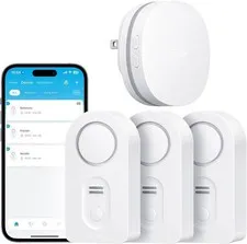 Govee WiFi Water Leak Detector 3-Pack Smart Sensor Alarm App Alerts | New Sealed