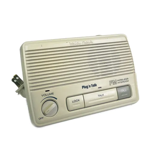 Vintage Radio Shack Two-Station Wireless FM Intercom 43-204 Plug n' Talk TESTED!
