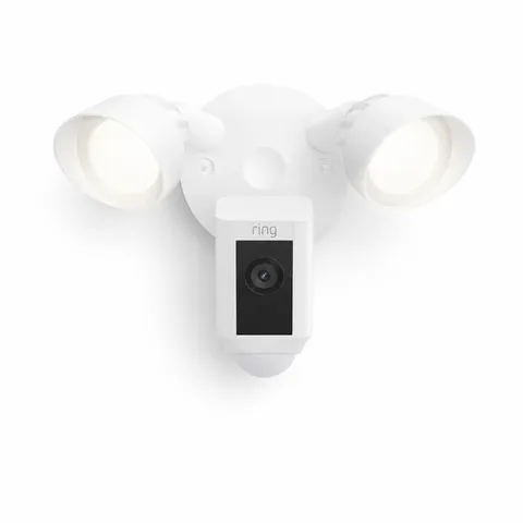 Ring Floodlight Cam Wired Plus Surveillance Camera - White